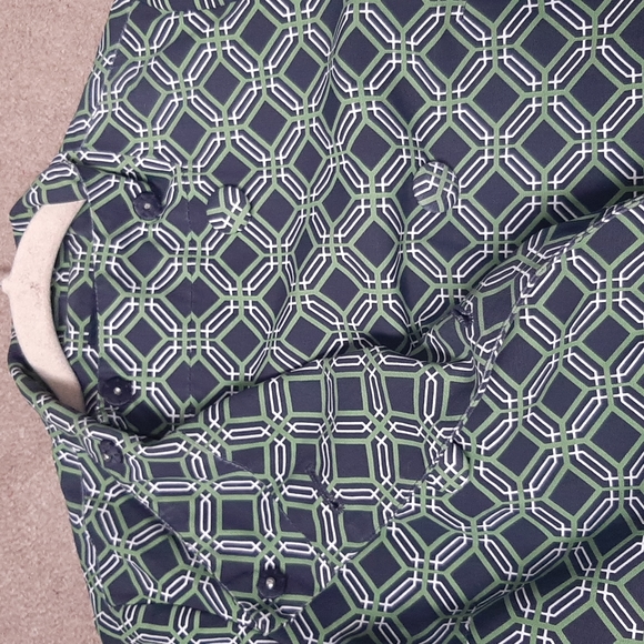 Women's Banana Republic Petite Retro 60's Printed Trench Coat Size XS - Picture 4 of 16